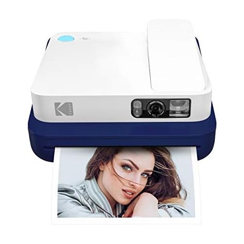  KODAK Smile Classic Digital Instant Camera with Bluetooth (Blue) Starter Kit