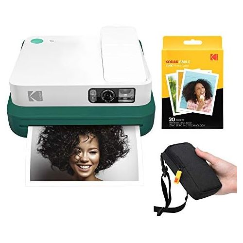  KODAK Smile Classic Digital Instant Camera with Bluetooth (Green) Starter Kit