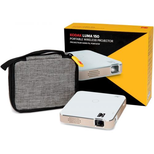  KODAK Luma 150 Pocket Projector Portable Movie Projector w/Built-in Speaker for Home & Office Produces Images Up to 150” - Includes Soft Case