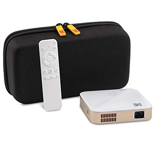  KODAK Luma 350 Portable Smart Projector w/Luma App Up to 4K Ultra HD Rechargeable Video Projector w/Onboard Android 6.0, Streaming Apps, Wi-Fi with EVA Travel Case