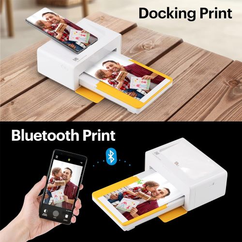  [아마존베스트]Kodak Dock Plus Instant Photo Printer  Bluetooth Portable Photo Printer Full Color Printing  Mobile App Compatible with iOS and Android  Convenient and Practical - 80 Sheet Bund