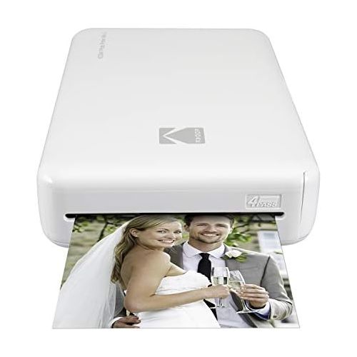  [아마존베스트]Kodak Mini 2 HD Wireless Portable Mobile Instant Photo Printer, Print Social Media Photos, Premium Quality Full Color Prints  Compatible w/iOS & Android Devices (White)