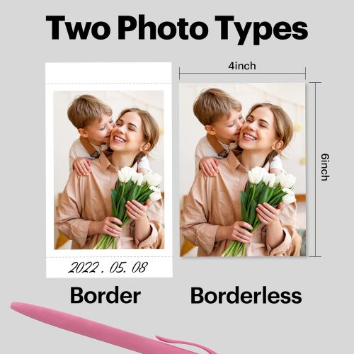  [아마존베스트]Kodak Dock Plus Portable Instant Photo Printer, Compatible with iOS, Android and Bluetooth DevicesFull Color Real Photo (4”x6”), 4Pass & Lamination Process, Premium Quality - Conve