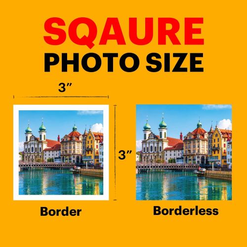  [아마존베스트]Kodak All-New Mini 3 Square Instagram Size Bluetooth Portable Photo Printer with 4PASS Technology - White