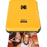 [아마존베스트]Kodak All-New Mini 3 Square Instagram Size Bluetooth Portable Photo Printer with 4PASS Technology - Yellow