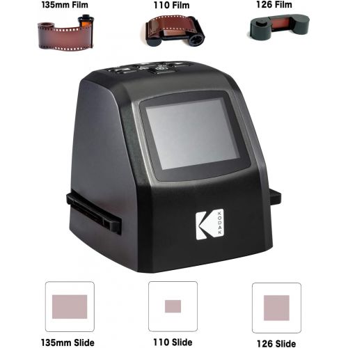  [아마존베스트]KODAK Mini Digital Film & Slide Scanner  Converts 35mm, 126, 110, Super 8 & 8mm Film Negatives & Slides to 22 Megapixel JPEG Images  Includes - 2.4 LCD Screen  Easy Load Film Ad