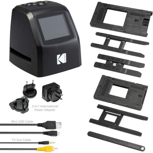  [아마존베스트]KODAK Mini Digital Film & Slide Scanner  Converts 35mm, 126, 110, Super 8 & 8mm Film Negatives & Slides to 22 Megapixel JPEG Images  Includes - 2.4 LCD Screen  Easy Load Film Ad