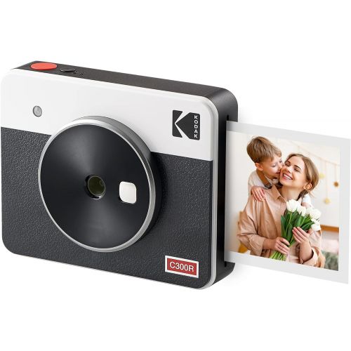  [아마존베스트]Kodak Mini Shot 3 Retro Portable Wireless Instant Camera & Photo Printer, Compatible with iOS, Android & Bluetooth, Real Photo HD (3”x3”) 4Pass Technology & Laminated Finish, Premi