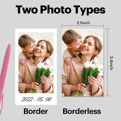  [아마존베스트]KODAK Mini 3 Square Retro Portable Printer - Social Media Photo Instant Printer  Premium App iOS & Android Compatible  Wireless Connection  3x3inch Photo - 4PASS Technology - 60