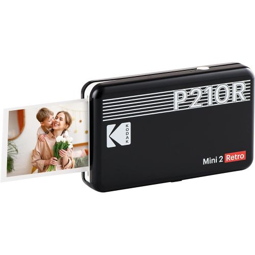  [아마존베스트]Kodak Mini 2 Retro Portable Instant Photo Printer, Wireless Connection, Compatible with iOS, Android & Bluetooth, Real Photo (2.1 ”x3.4”), 4Pass Technology & Lamination Process, Pr