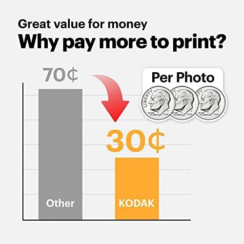  [아마존베스트]Kodak Mini Shot 2 Retro Camera and Portable Photo Printer iOS and Android 4Pass Technology (54x86mm) - Yellow - 8 Sheets