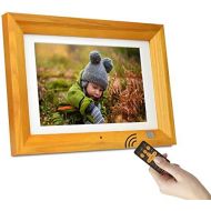 [아마존베스트]KODAK RDPF-802V Digital Photo Frame 8 Inch Wooden Electronic Photo Frame 1280 x 800 IPS Picture Music Video Function with Remote Control