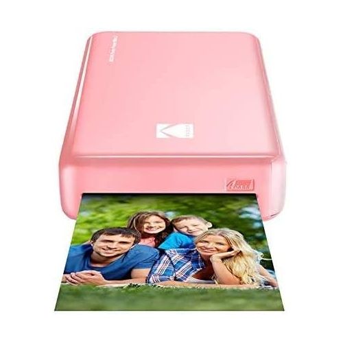  [아마존베스트]Kodak Mini 2 HD Wireless Mobile Instant Photo Printer w/ 4 Pass Patented Printing Technology - Compatible with iOS & Android Devices - Real Ink in One Instant