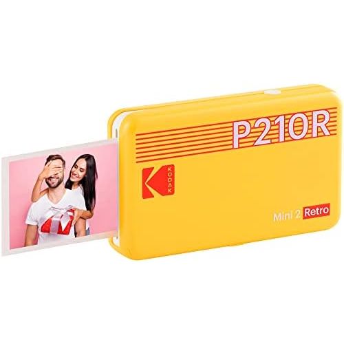  [아마존베스트]Kodak Mini 2 Retro Mobile Photo Printer for Smartphone (iPhone & Android), 10 x 15 cm Photos, Premium Quality Instant Images on the Go with Mobile Phone, Portable Bluetooth Printer