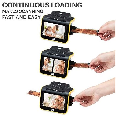  [아마존베스트]KODAK Slide N Scan Film and Slide Scanner with Large 5 LCD Screen Converts Negatives and Slides into Colour and Black and White 35mm, 126, 110 Negatives and Slides in JPEG Digital