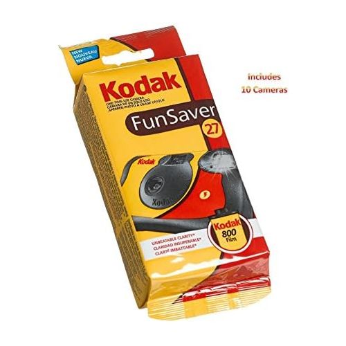  Kodak Fun Saver with Flash and ISO 400 27 Exposures, (10 Pack)