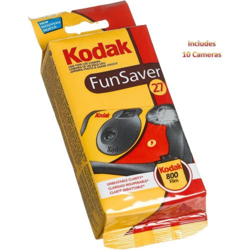  Kodak Fun Saver with Flash and ISO 400 27 Exposures, (10 Pack)