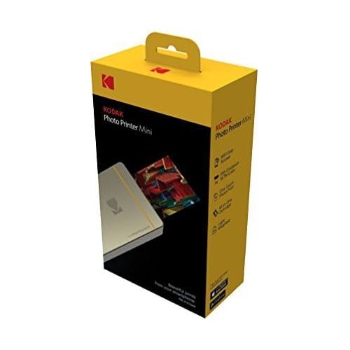  Kodak Mini Printer (WhiteBlack Vary) Starter Bundle + 20 Paper + Case + Photo Album + Hanging Frames + Sticker Frames