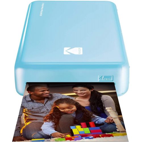  Kodak Mini2 Instant Photo Printer (Blue) Gift Bundle + Paper (20 Sheets) + Deluxe Case + 7 Fun Sticker Sets + Twin Tip Markers + Photo Album + Hanging Frames