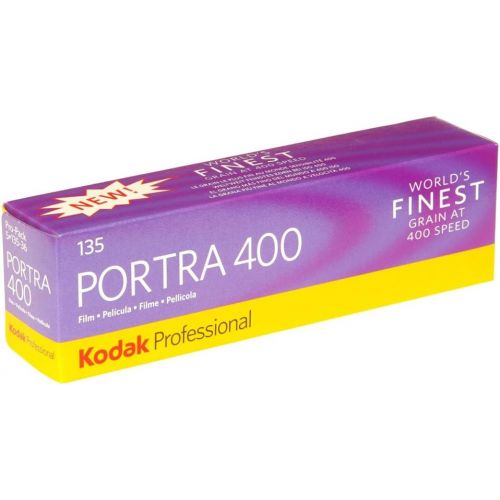  Kodak Portra 400 Professional ISO 400, 35mm, 36 Exposures, Color Negative Film (5 Roll per Pack ) 2-Pack