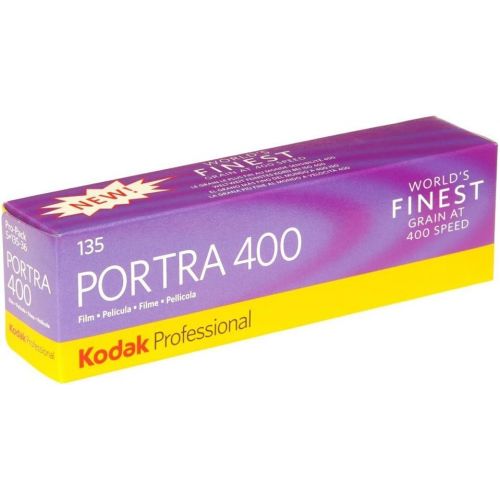  Kodak Portra 400 Professional ISO 400, 35mm, 36 Exposures, Color Negative Film (5 Roll per Pack ) 2-Pack