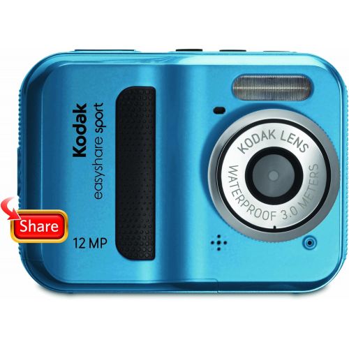 Kodak EasyShare Sport C123 12 MP Waterproof Digital Camera (Blue)