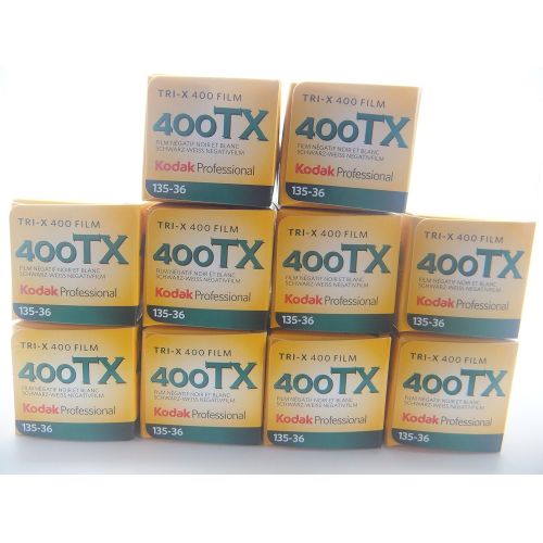  Kodak Tri-x400 135-36 36mm Black and White Film - 10 Pack