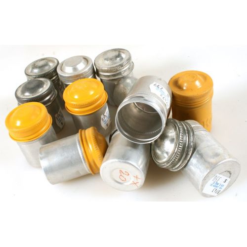  KODAK000 35MM METAL FILM CANS, SET OF 12