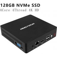 [아마존 핫딜] [아마존핫딜]KODLIX Desktop Mini PC, Quad Core Intel Celeron J3160 Processor, RAM 4GB/128GB NVMe SSD Silent Mini Computers Support Windows 10, 4K HDMI & VGA Dual Display, TDP Unlocker, 4USB Ports, Aut