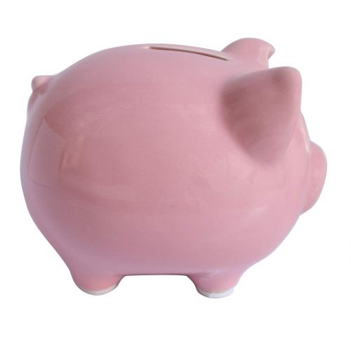  [아마존베스트]KOHIENWO Pink Piggy Banks, Piggy Bank for Girls Boys Kids A New for White Piggy Bank for Boys,Girls,Kids,Adult Coin Bank with DIY Sticker