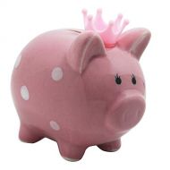 [아마존베스트]KOHIENWO Pink Piggy Banks, Piggy Bank for Girls Boys Kids A New for White Piggy Bank for Boys,Girls,Kids,Adult Coin Bank with DIY Sticker (Crown Mini Pink)