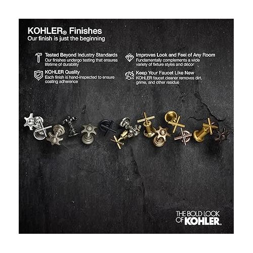  KOHLER 35745-BL Contemporary Style Wall-Mount Pot Filler, Pot Filler Faucet, Black Pot Filler, Kitchen Sink Pot Filler Faucets, Matte Black