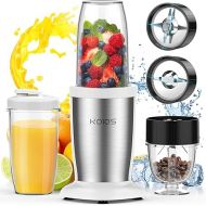 KOIOS PRO 900W Personal Blender for Shakes and Smoothies, 11 Pcs Countertop Blenders with 6-edge Blade for Kitchen Baby Food, Grinder for Beans, Nuts, Spice Protein Mixer, 2x17oz + 10oz Cups, BPA Free