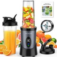 KOIOS 900W Smoothie Blender, Personal Blender for Shakes and Smoothies with 2 BPA-Free 22 oz Portable Blender Bottles and To-Go Lids, Single Serve Mixer Blender for Juices Baby Food, Nutritious Recipe