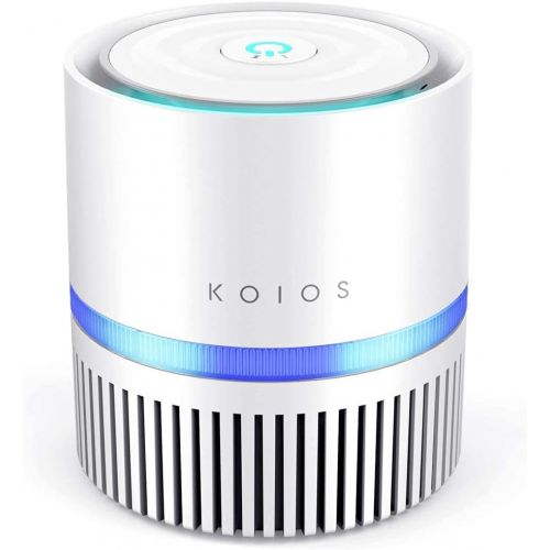  Air Purifiers for Home, KOIOS H13 HEPA Air Purifier for Bedroom Small Room Office Desk, Air Filter for Pets Hair Dander Smoke Pollen, Night Light,100% Ozone Free