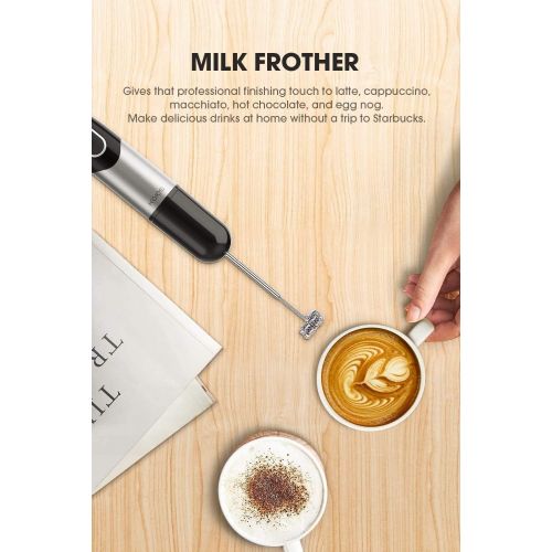  [아마존베스트]KOIOS 800W Immersion Hand Blender, Multifunctional 5-in-1 Low Noise Stick Mixer, 9-Speed, Stainless Steel, Titanium Plated, 600ml Mixing Beaker, 800ml Chopper, Egg Whisk and Milk F