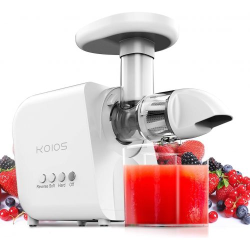  Mooka Juicer, Slow Masticating Juicer Extractor, Juice Fountain, Cold Press Juicer Machine with Quiet Motor & Reverse Function, High Juice Yield, Extract Healthy Nutrition from Fru