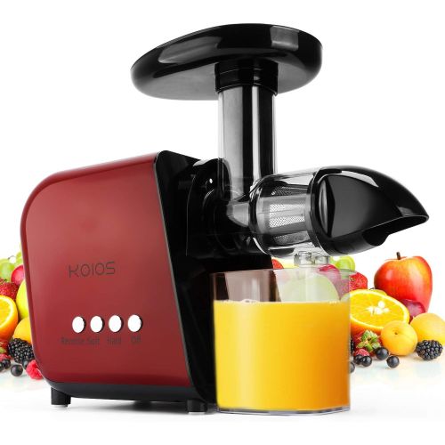  Mooka Juicer, Slow Masticating Juicer Extractor, Juice Fountain, Cold Press Juicer Machine with Quiet Motor & Reverse Function, High Juice Yield, Extract Healthy Nutrition from Fru