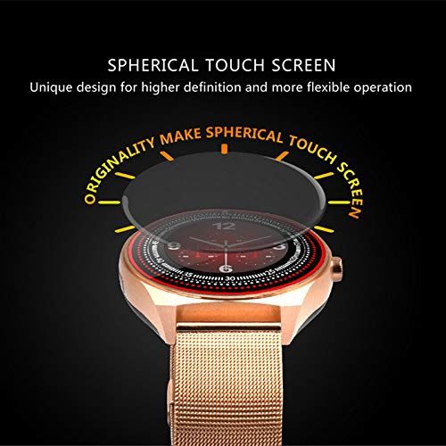  KOKOBUY Unisex Bluetooth Smart Watch Fitness Tracker Touchscreen with Camera Waterproof Dustproof Pedometer Sleep Monitor Reminder Music Player Phone Compatible Android iOS