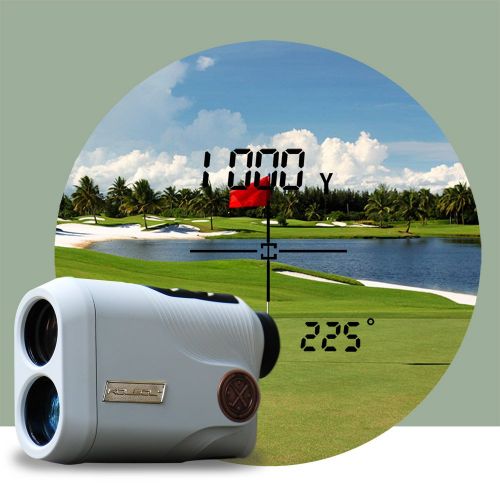  KOLSOL Dual-use Golf Hunting Laser Rangefinder 1000yard 6.5x Magnification Laser Distance Measurer KY1000 Best Measuring Range 5y-1000y