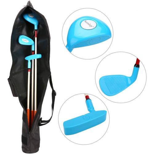  KONDAY Kids Golf Clubs Set Children Golf Set Yard Sports Tools Three Clubs with Carry Bag and Soft Balls