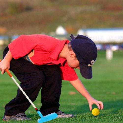  KONDAY Kids Golf Clubs Set Children Golf Set Yard Sports Tools Three Clubs with Carry Bag and Soft Balls