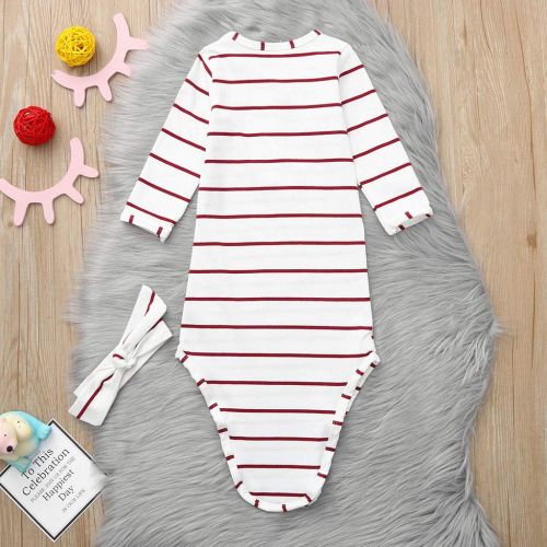  KONFA_Sleepwear Toddler Newborn Baby Girls Boys Sleep Sack Bag+Hat,Sleepwear Stripes Print Swaddle Wrap Blanket Wearable Sleepers