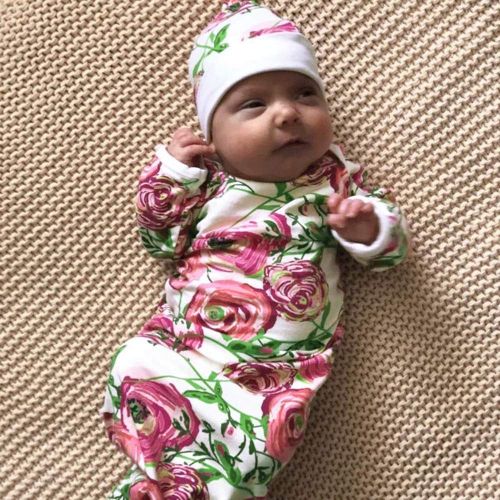  KONFA_Sleepwear KONFA Toddler Newborn Baby Girls Sleep Sack Bag,Sleepwear Floral Striped Swaddle Wrap Blanket Wearable Sleepers Clothes