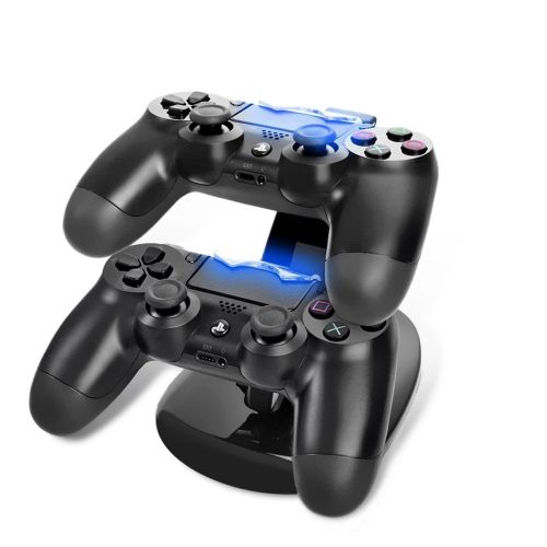  [아마존 핫딜]  [아마존핫딜]KONKY PS4 Controller Ladestation Charger, Dualshock Docking Ladegerat Stand Mit USB Kabel und LED Fuer Sony Playstation 4 / PS4 Slim / PS4 Pro Game Controller, Schwarz