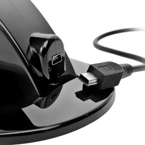  [아마존베스트]KONKY - PS4 Controller Charging Dock Stand, USB Dual Charger Station Accessory with LED Indicator for Playstation 4 / PS4 Slim Pro and PSVR Controller, Black