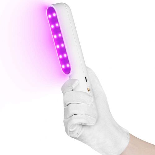  KONLIANG UV Light Sanitizer Wand Portable, 2020 New Ultraviolet UVC Handheld Sterilizer Lamp, 7W USB Charge UV-C Disinfection Travel Wand, Kills 99.99% of Germs Viruses & Bacteria