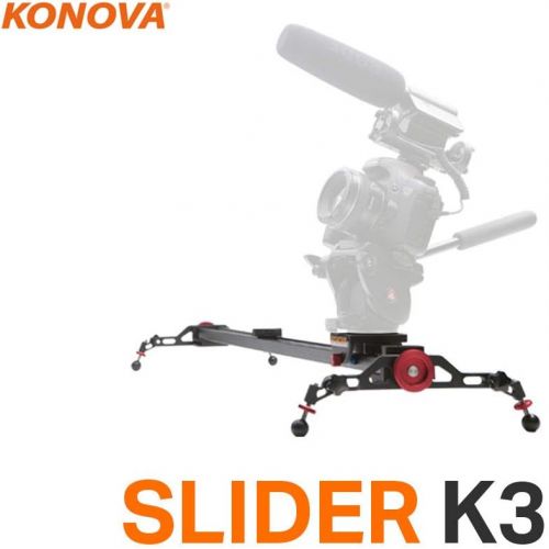  Konova Camera Slider Dolly K3 60 (23.6 Inch) Rack Aluminum Solid Rail Smooth Slide for Camera, Mobile Phone, DSLR, Payloads up to 49bs (22kg) with Bag