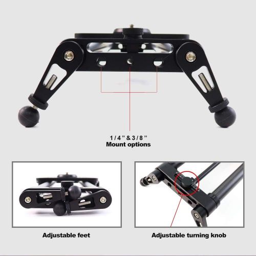  [아마존베스트]KONOVA Motorized Slider P1 Series Carbon Slider Dolly with S2 for Parallax Panorama Shot Live Motion and Timelapse Supports Camera, Gopro, Mobile Phone, DSLR, Mirrorless with Bag (