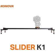 KONOVA Konova Portable Slider Dolly K1 48cm (18.9 Inch) Track Aluminum light weight for Camera, Gopro, Mobile Phone, DSLR, Payloads up to 33lbs (15kg) with Bag